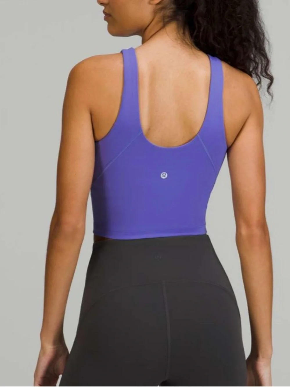 Lululemon charged indigo Purple Women's Cropped Tank Top sz 10